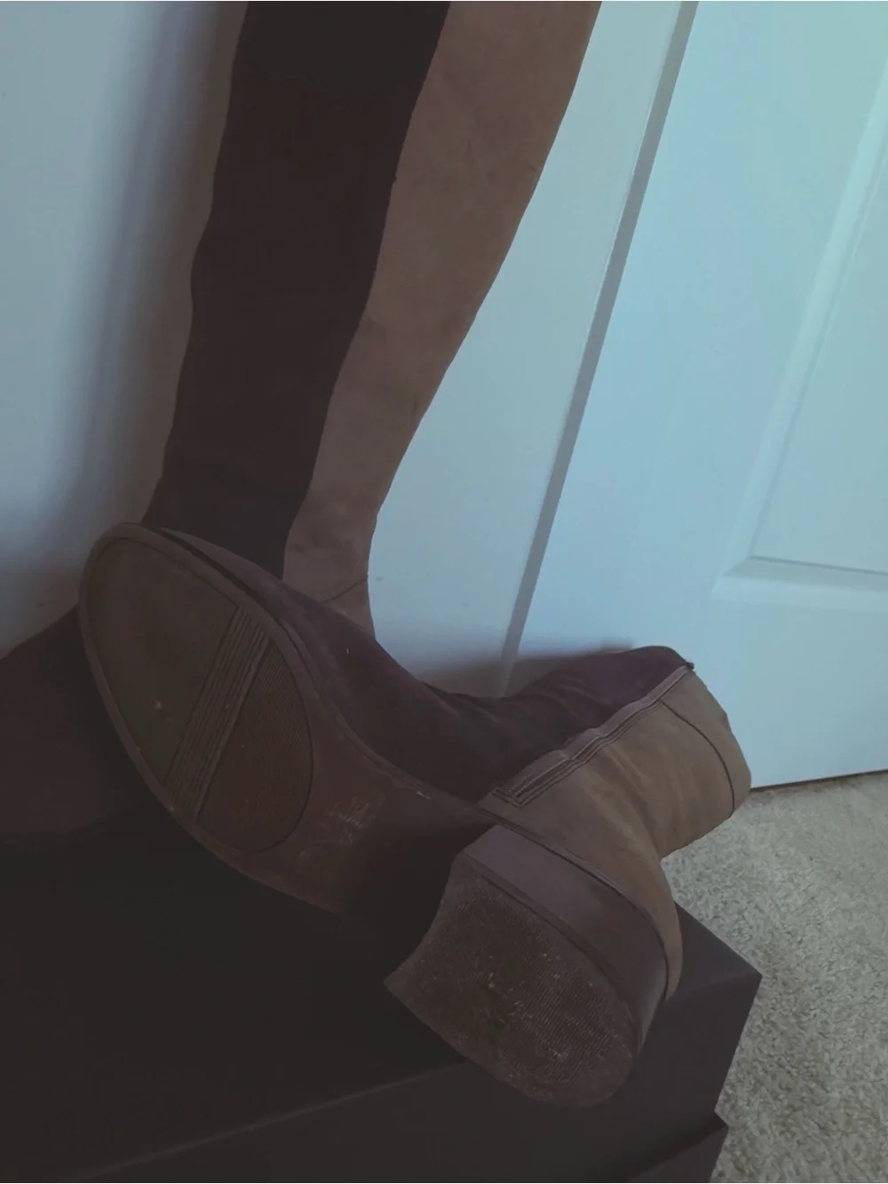 Rockport TruTech Super Comfortable Padded Two-Tone Knee-High Boots